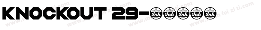 Knockout 29字体转换